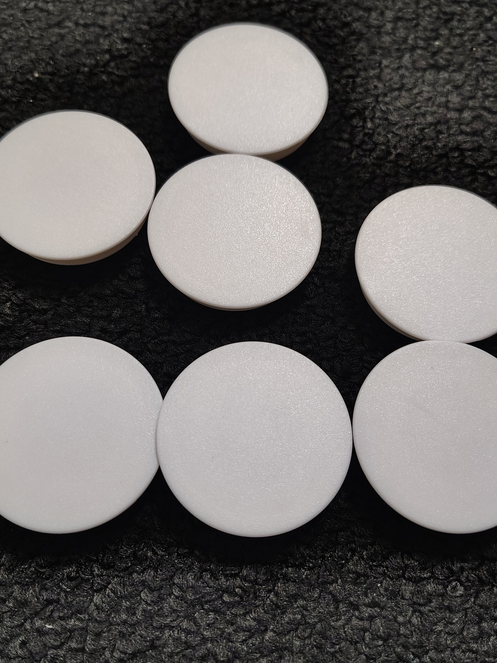 White Round Shaped Phone 3M Pop-Up Socket For Crafting Qty 7 Bundle New